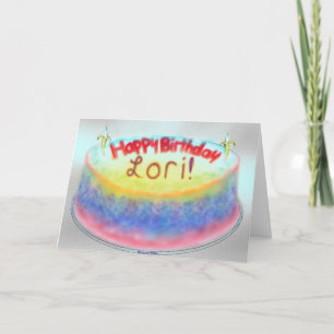 Carte Le gâteau d'anniversaire de Lori