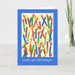 Cartes Suedois D Anniversaire Zazzle Fr