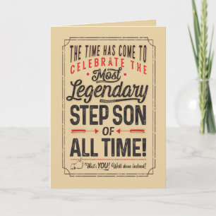 Carte Le gendre le plus légendaire de toute la Time Card