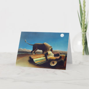 Carte "Le gitan de sommeil" par Henri Rousseau