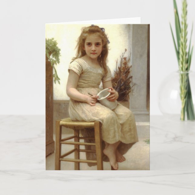 Carte Le Goûter (juste un goût) William Bouguereau (Devant)