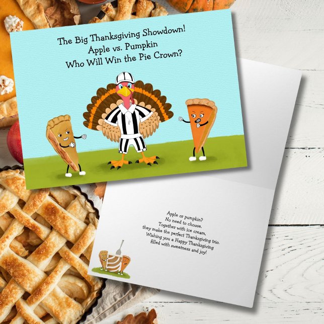 Carte Le grand Citrouille d'action de grâces et Apple (Créateur téléchargé)