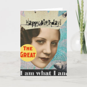 Carte Le Grand Collage De La Reine Des Poissons, Anniver