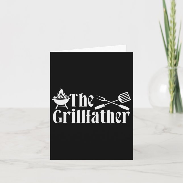 Carte Le Grillfather - Barbecue Fête des pères présent - (Devant)