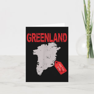 Carte Le Groenland n'est pas à vendre drôle Anti Trump
