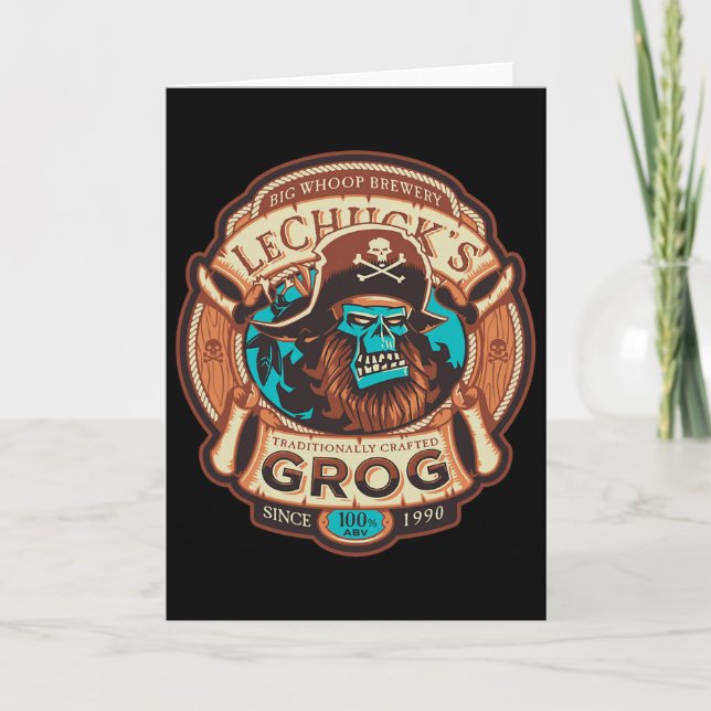 Carte Le grog de Lechuck - Bière artisanale - Monkey Isl (Devant)