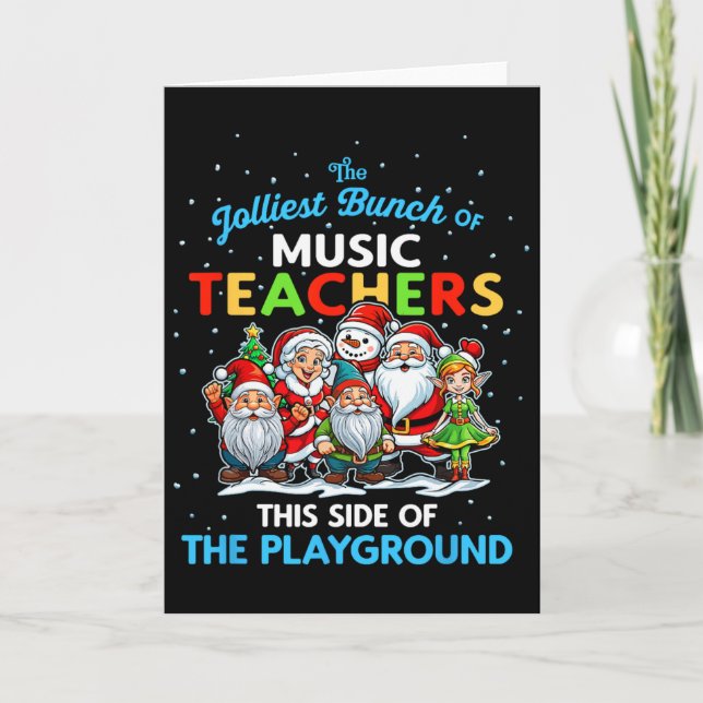 Carte Le groupe le plus joyeux de professeurs de musique (Devant)