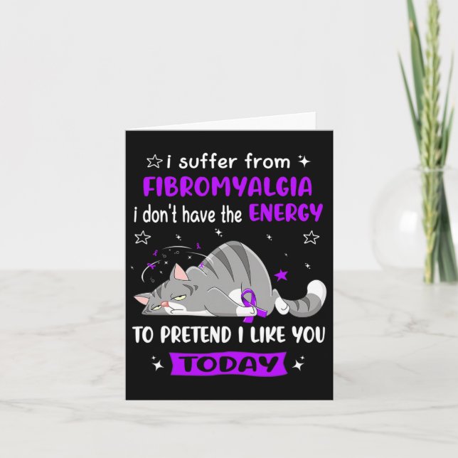 Carte Le Guerrier Que Je Souffre De Fibromyalgie (Devant)