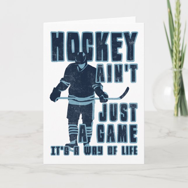 Carte Le hockey n'est pas qu'un jeu (Devant)