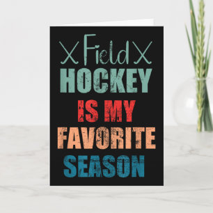 Carte Le hockey sur gazon est ma saison préférée de hock