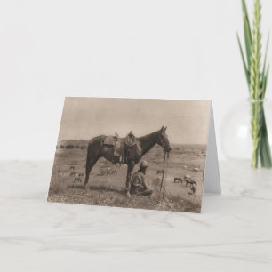 Carte Le Horse Wrangler 1910