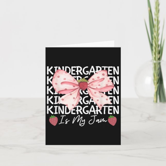 Carte Le Jardin D'Enfants Est Ma Fraise De Confiture De  (Devant)