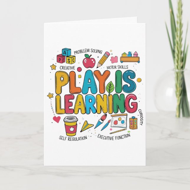 Carte Le jeu est l'apprentissage Professeur Ère Mignon c (Devant)