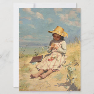 Carte Le jeune botaniste (par Paul Peel)