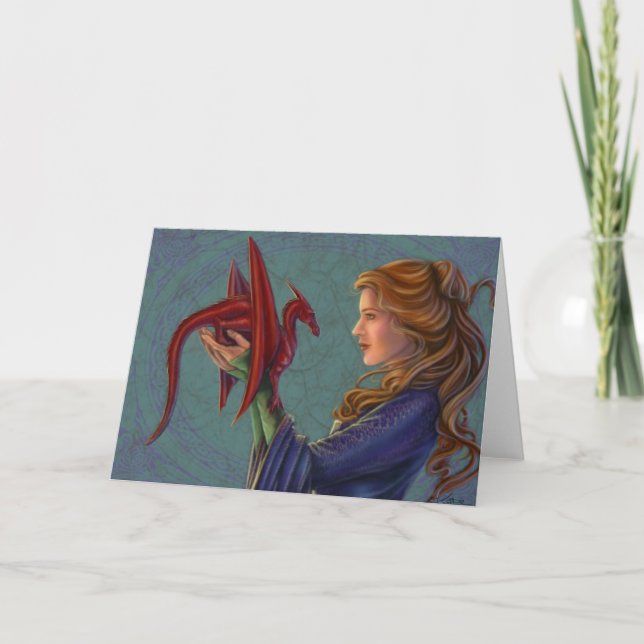 Carte Le jeune dragon rouge (Devant)