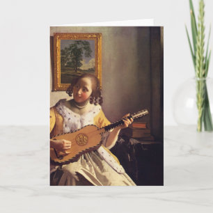 Carte Le joueur de guitare par Johannes Vermeer