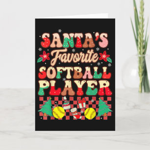 Carte Le joueur de Softll préféré du Père Noël Groovy Ch