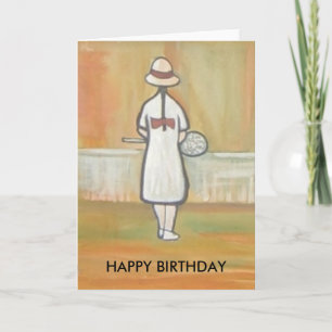 CARTE LE JOUEUR DE TENNIS