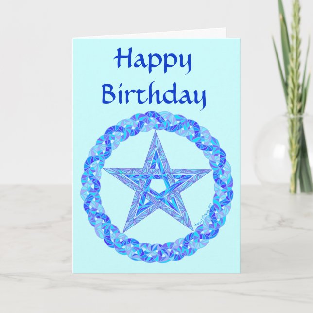 Carte Le jour de la fête des Things bleus (Devant)