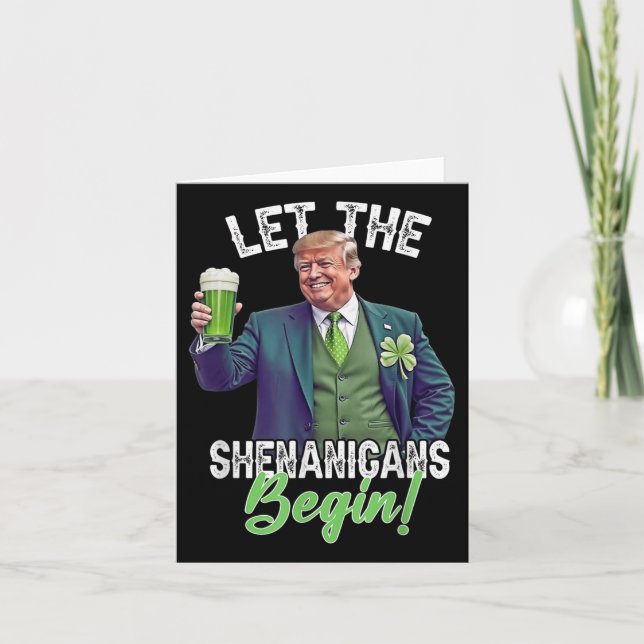 Carte Le Jour de la Saint Patrick laisse les Shenanigans (Devant)