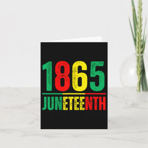 Carte Le Jour De L'Émancipation Est Grand Avec 1865 June
