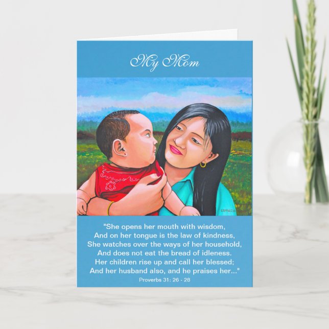 Carte Le jour de mère de maman et de bébé Card3 de (Devant)