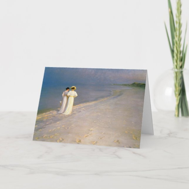 Carte Le jour de mère de plage de Skagen de Kroyer (Devant)