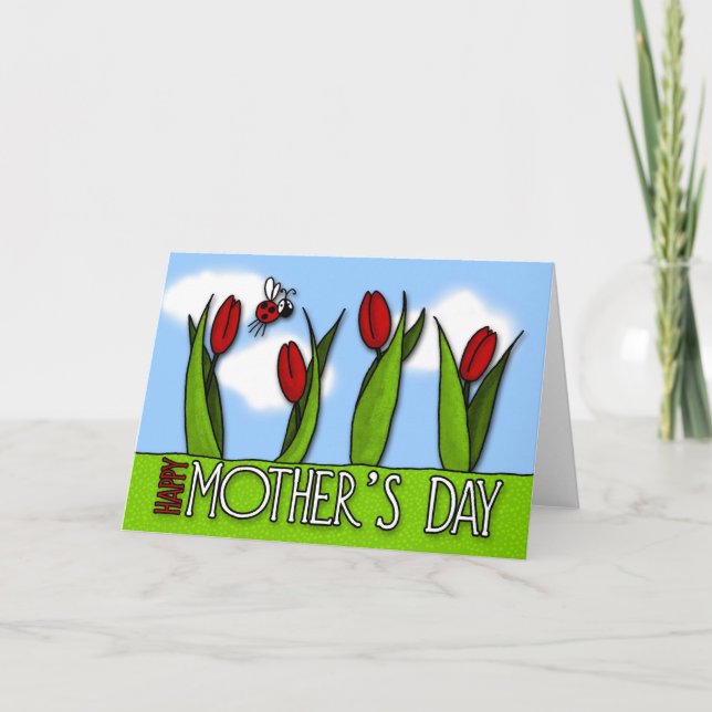Carte Le jour de mère heureux (Devant)