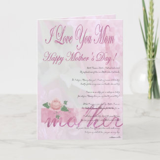 Carte Le jour de mère heureux de la fille