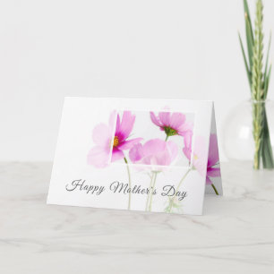 Carte Le jour de mère heureux personnalisée floral