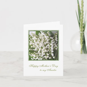 Carte Le jour de Mother. Auntie. Des Flowers. Lily de la