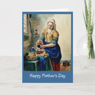 Carte Le jour de Mother : Vermeer's Kitchen Maid, Waterc