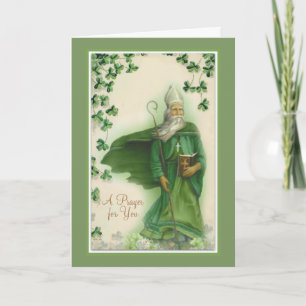 Carte Le jour de St Patrick avec la prière et la