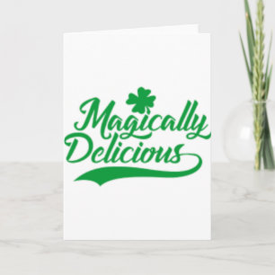 Carte Le jour de St Patrick comme par magie délicieux