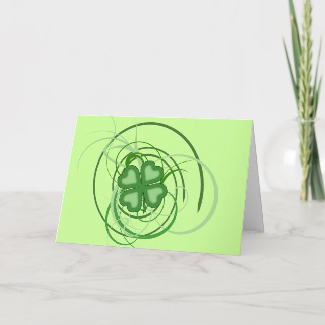 Carte Le jour de St Patrick heureux (Devant)