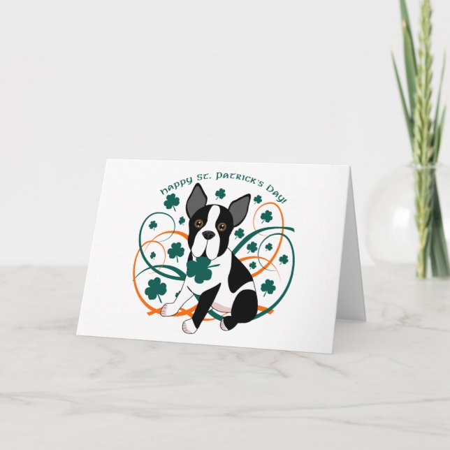 Carte Le jour de St Patrick heureux (Devant)