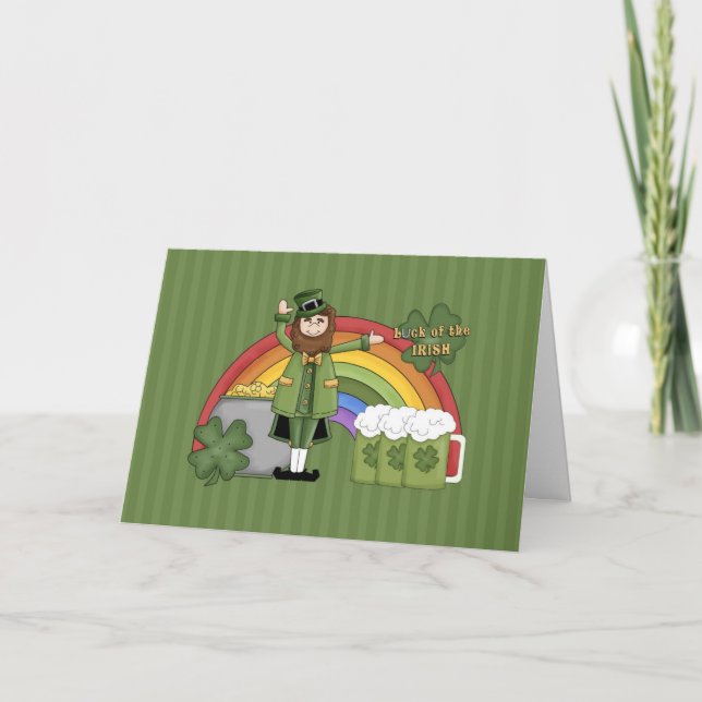 Carte Le jour de St Patrick heureux (Devant)