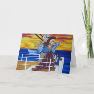 Carte Le jour des amants célèbres morts de Titanic