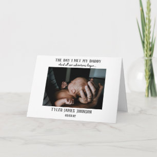 Carte Le jour où j'ai rencontré mon père Photo première