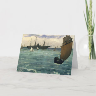 Carte Le Kearsarge à Boulogne Édouard Manet