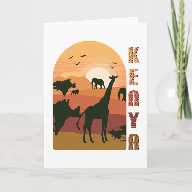 Carte Le Kenya Est Merveilleux (Devant)