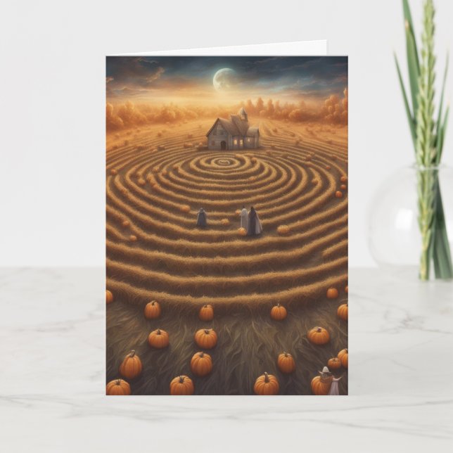 Carte Le labyrinthe citrouille d'Halloween nous rencontr (Devant)