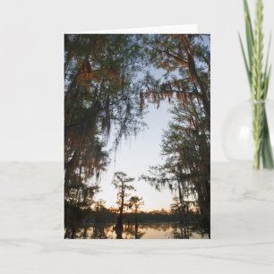 Carte Le lac Caddo au lever du soleil