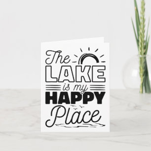 Carte Le lac est mon endroit heureux