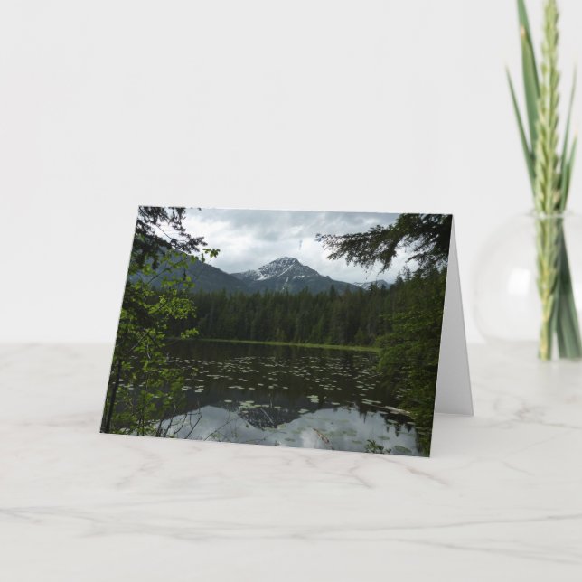 Carte Le lac Johns II du parc national Glacier (Devant)