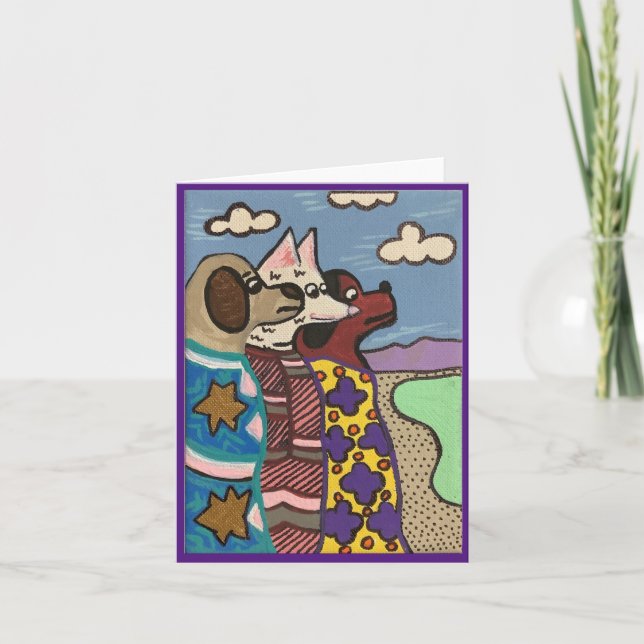 Carte Le lac Salt, les chiens, l'art indien (Devant)