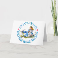 Le lapin blanc se précipite par Alice au pays des