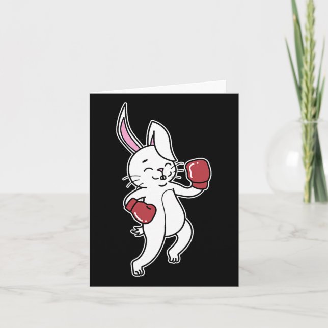 Carte Le lapin fait la boîte (Devant)