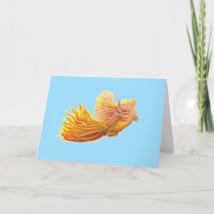 Carte Le légendaire Phoenix Bird Pastel Sky Blue
