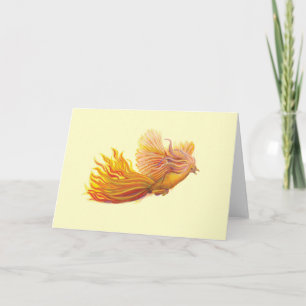 Carte Le légendaire Phoenix Bird Vanilla Yellow